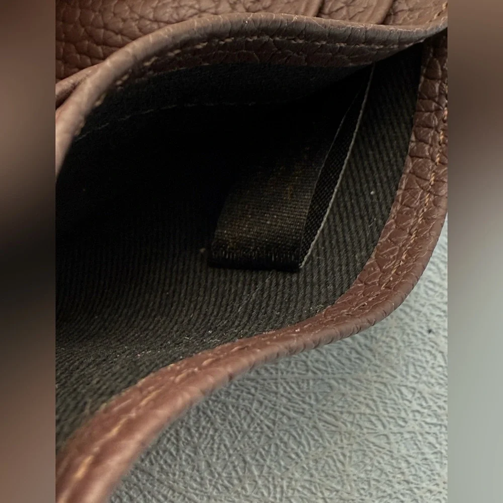🆕 OROTON 🧿 NWOT Margot Card Sleeve, Brown Bear Leather Cardholder